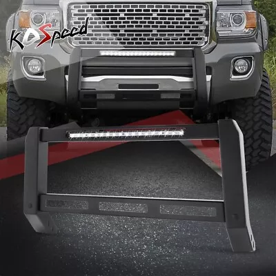 J2 Bull Bar Grille W/LED Light Textured For Chevy Colorado GMC Canyon 2015-2022 • $512.88