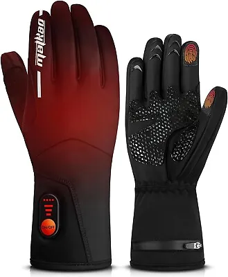 MATKAO Heated Gloves For Men Women Rechargeable 3000mAh Heated Motorcycle Gloves • $54.99