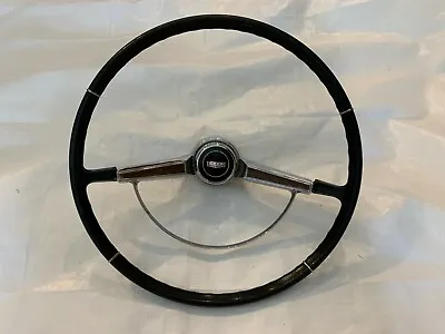 $319.99 • Buy 1965-1966 Caprice Steering Wheel Woodgrain Horn Ring Chrome Button & Emblem