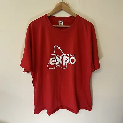 Marvel Tony STARK EXPO Iron Man Men 3XL Red XXXL  T-Shirt • £12.95