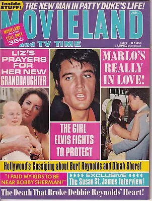 Movieland & Tv Time Magazine- January 1972 Elvis Bobby Sherman Susan St James • $14.99