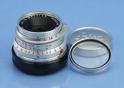 Leica Leitz 35mm Summaron F2.8 11306 M 1st Early Steel Rim Lens +caps +uv Nice • $1695