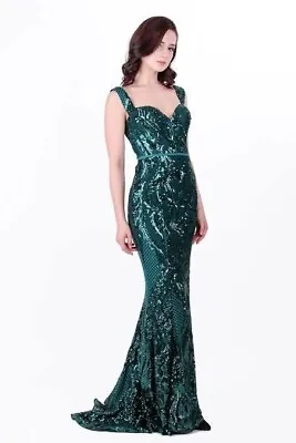 Elle Zeitoune Green Harris Formal Dress Size 8 • $270
