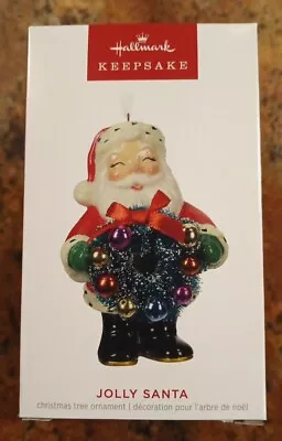 Hallmark Keepsake 2023 Jolly Santa Porcelain  Ornament  24-7 • $28.95