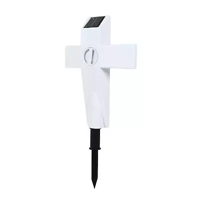 Solar Powered LED Lights Graveside Memorial Headstone Stake Garden Grav • £23.83