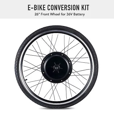 $209.99 • Buy Electric Bike Conversion Kit 26  Front Wheel 500W Hub Motor LCD PAS EBike Set
