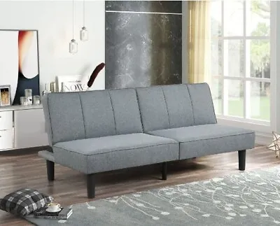 Mainstays Studio Futon Gray Linen Upholstery • $159.99