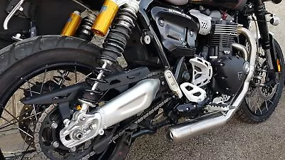 MassMoto Exhaust Full System 2in1 Cross Triumph Scrambler 1200 XC/XE 2019-2020 • $1432.25