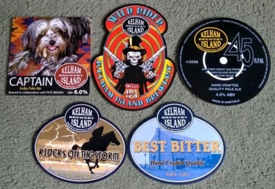 £5.01 • Buy Five Kelham Island Brewery Real Ale Beer Pump Clips