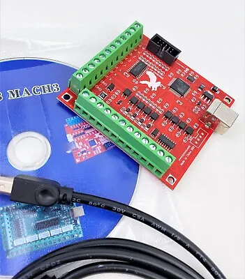 Wendry DIY CNC Controller Card USB 4-Axis Linkage Mach3 Stepper Motor Motion • $30