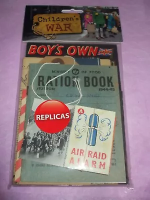 CHILDREN'S WAR Collectors Memorabilia Pack Replicas Sealed Pack FREE POST • £6.95