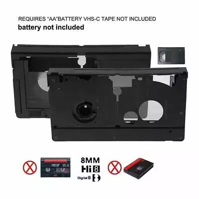 VHS To VHSC Tape Converter Player VHS-C To VHS-C Cassette Motorized Adapter 2024 • $54.35