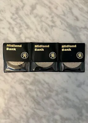 Midland Bank 1977 Silver Jubilee Coins Set Of Three • £30