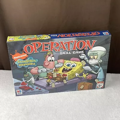 NEW & SEALED! 2007 SpongeBob SquarePants Operation Skill Board Game NOS RARE! • $49.99