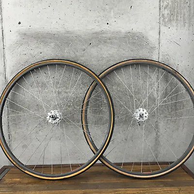 Vintage Campagnolo Wheel Set Tipo 700c Mavic MA40 Clincher 36h 123 Mm  Eroica • $269.99