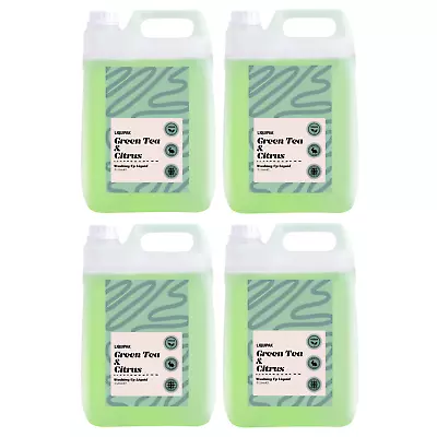 Liquipak Vegan Washing Up Liquid 4x5L Green Tea & Citrus- Cruelty Free UK Made • £29.99