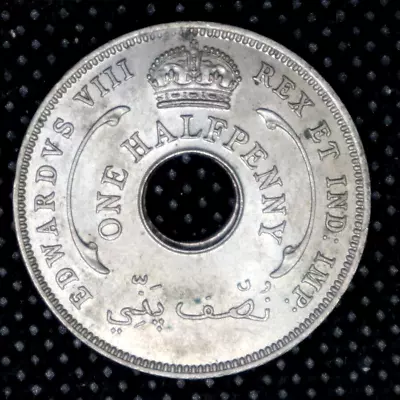 £8.90 • Buy BRITISH WEST AFRICA - Edward VIII Half Penny 1936 - Collectible!