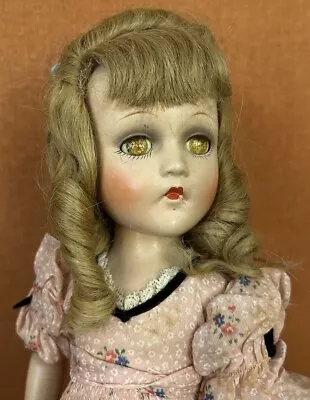 Rare 1930s Madame Alexander Madelaine Du Bain Composition Doll W/ ORG Dress TLC • $76