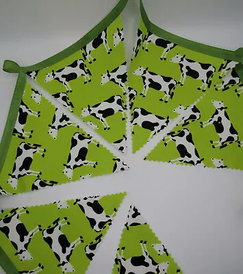 £5.50 • Buy Cow Bunting Farm Nursery Bedroom Decor Fabric Party 