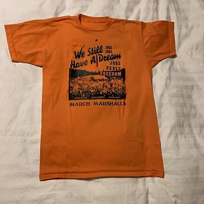 Vintage Shirt MLK Have A Dream March On Washington 1983 Social Justice T-shirt • $70