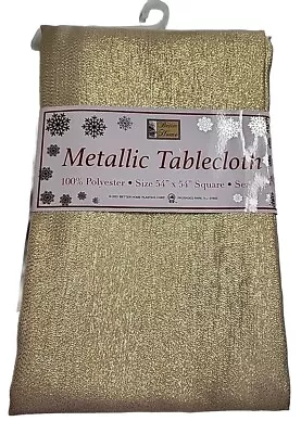 GOLD 54 X54  100% Polyester Square Table Overlay Party Event Home Wedding Linens • $9.36