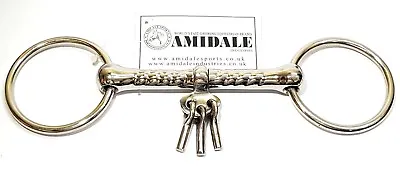 AMIDALE HORSE BIT MOUTHING / BREAKING BIT With PLAYERS KEYS TOP QUALITY S/S BNWT • £14.90