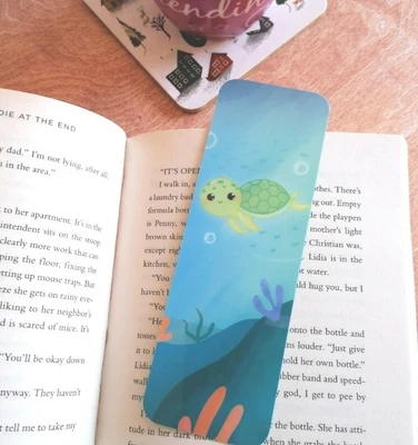 £2.49 • Buy Cute Bookmark, Turtle Bookmark, Sea Bookmarks, Reader Gift For Book Lovers