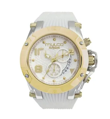 Mulco Chronograph White Silicone Band Analog MW5-2029-012 Watch • $380