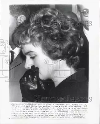1964 Press Photo Mrs. Marina Oswald Leaves Closed Door Inquiry In Washington • $12.99