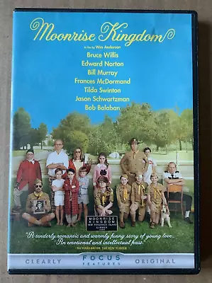 Moonrise Kingdom DVD 2012 Wes Anderson Bill Murray Bruce Willis Edward Norton • $5