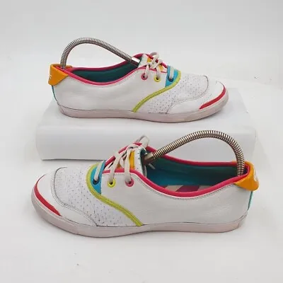 Lacoste Plimsole Trainer White Womens UK6.5 Thailand Shoe Sneaker • £22.99