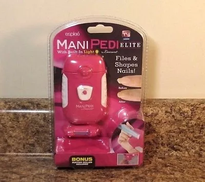 Esplee Mani Pedi Elite Tool Files Shapes Light As Seen On TV Pink NEW • $9.95