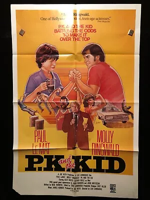 P.K. And The Kid 1987 One Sheet Movie Poster Molly Ringwald Paul Le Mat PK • $4.99