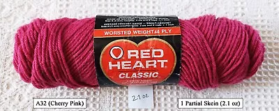 Red Heart Classic Yarn CHOICE Of Colors Full & Partial Skeins • $4.99