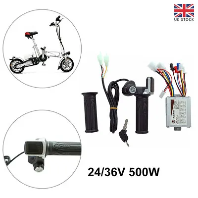 24/36V 500W Brush DC Motor Speed Controller For Electric Bicycle E-bike Scooter • £19.99