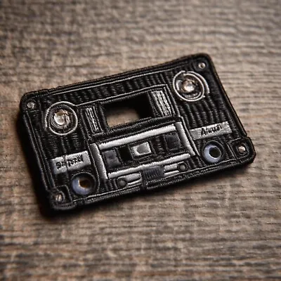 Cassette Tape Patch Iron-On Applique Retro Radio Boom Box Music Badge            • $4.87