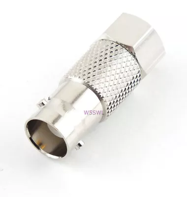 BNC Female To Type F Male Coax Adapter Connector - USA Ham Radio Seller • $2.85