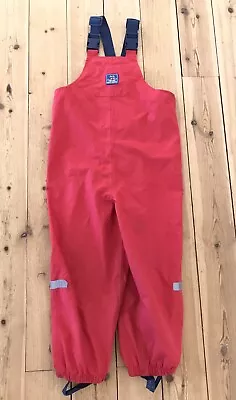 Kids Waterproof Splish Splash Puddle Over Trousers Suit 4-5 Jojo Maman • £5