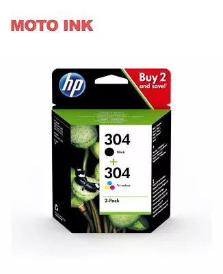 HP Original 304 Combo Pack Ink For HP DeskJet 3732 All-in-One Printer • £26.86