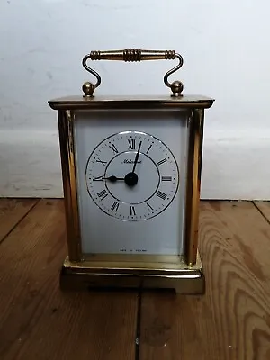 £0.99 • Buy Metamec Quartz Carriage Clock Brass Heavy Working Some Minor Marks Exterior 