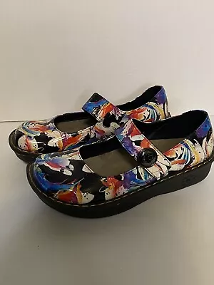 Ingaro Hippie Multicolor Floral Mary Jane Nurse Comfort Shoes Women’s Size 7 • $24.99