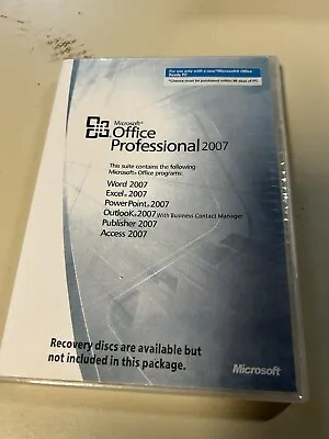 Microsoft Office 2007 Professional Full English Version MS Pro =BRAND NEW= • $79.99