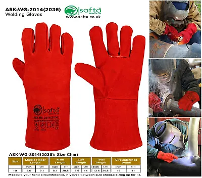 £9.99 • Buy Welding Gloves Heat Resistant Welding | BBQ | Oven | MIG | TIG | Solding Gloves