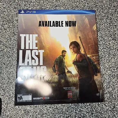 The Last Of Us Sony PS3 Promo Wall Store Launch Display Sign Standee Poster RARE • $269.95