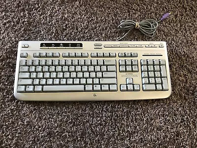 HP Wired Silver PS/2 Multimedia PS-2 Keyboard 5187-7583 • $8.46