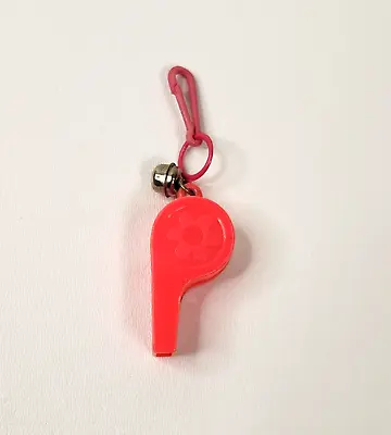 Vintage 1980s Plastic Bell Charm Whistle For 80s Necklace • $24.55