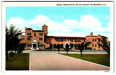 Postcard Vintage Hotel Indialantic Melbourne FL • $4.57