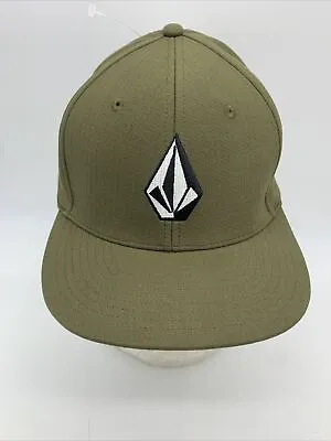 Volcom Men's V-FULL STONE XFIT HAT Cap L/XL Military Green  New! • $26.49