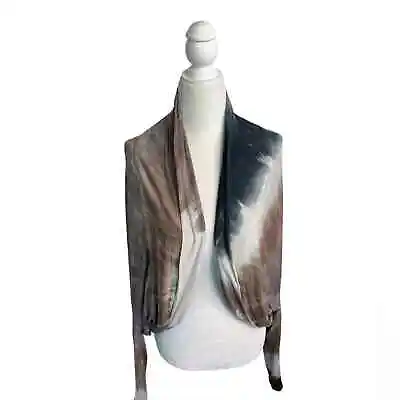 Mijo By Michelle Jonas Women's Open Front Tie Dye Modal Cardigan Kaftan Sz P • $69.95