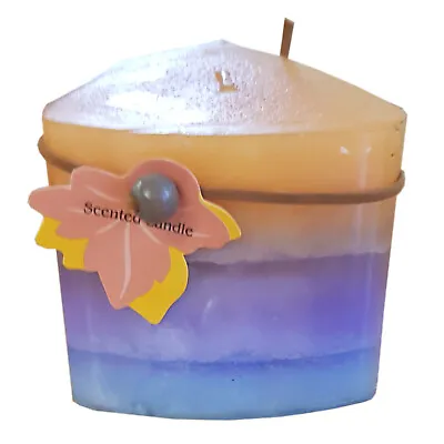 2 X THREE LAYERED COLOUR SCENTED WAX CANDLES Candle • £5.99